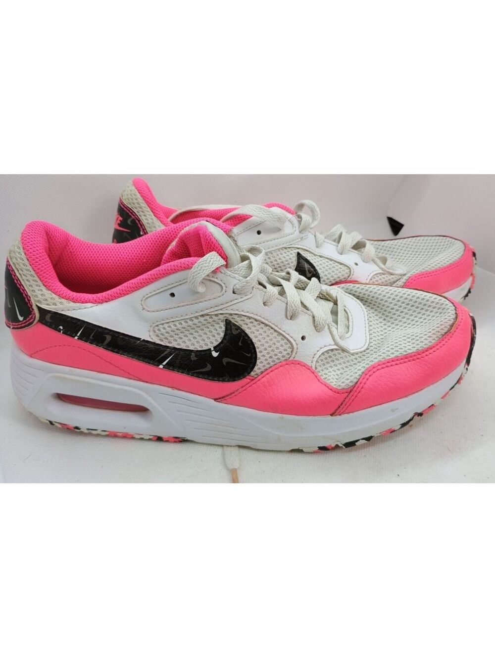 Nike Womens Air Max SC Sneakers SZ 10 White Pink Black